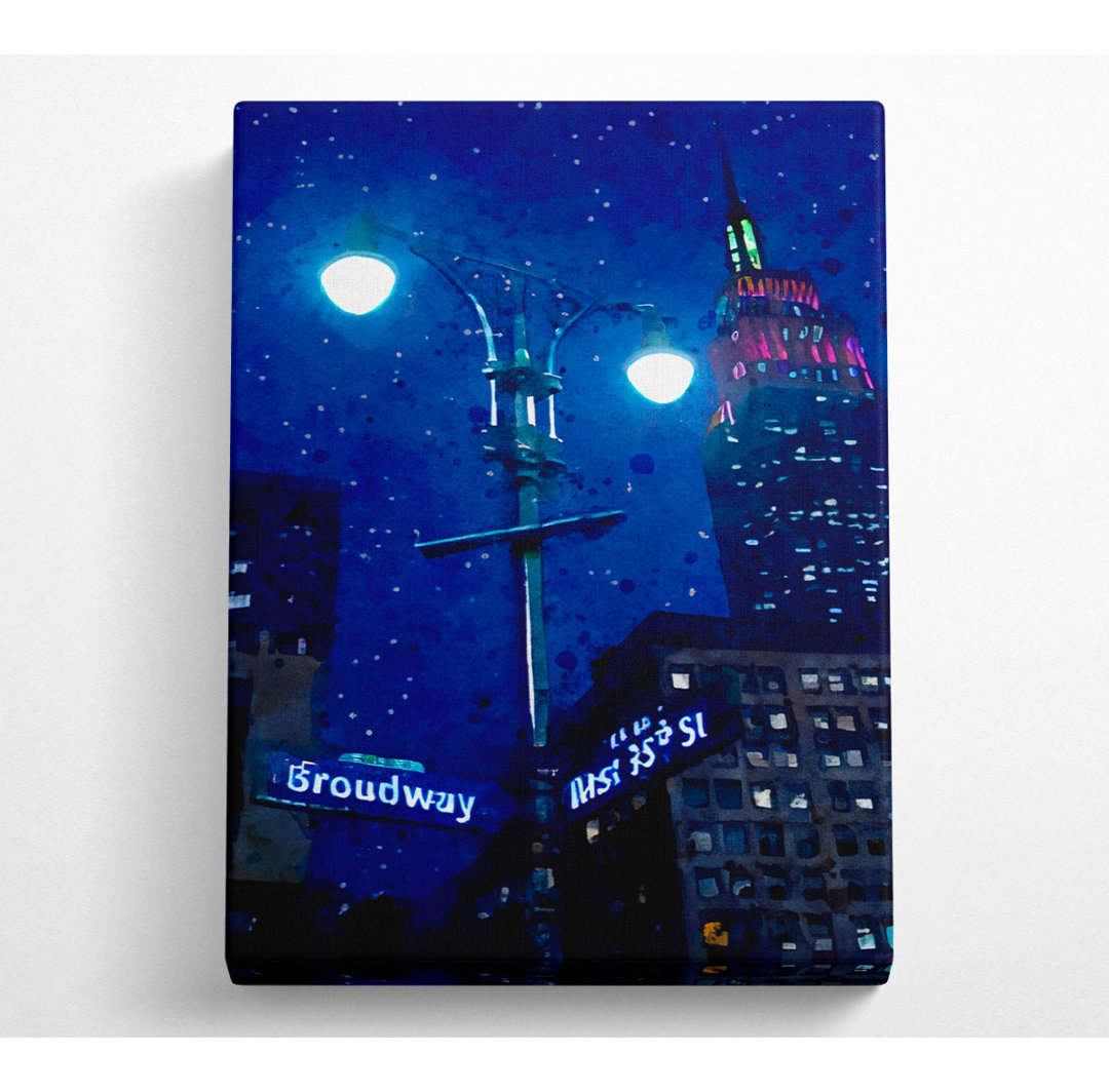 Empire State Building Lights - Kunstdrucke auf Leinwand