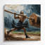 Art sur toile noir Sports Caber Toss-2040584473