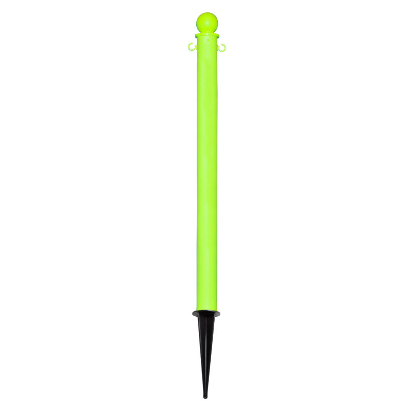 Poteau de sol Deluxe, Vert sécurité, H 35 po x l 2,5 po x P 2,5 po
