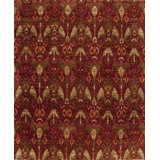 Vogue Hand Knotted Wool Area Rug in Red