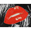 Baiser de lèvres lustrées, impression Pop Art rétro | Décoration intérieure