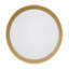 Plafonnier encastré moderne de 15 po à DEL avec anneau décoratif doré, conception ronde à profil bas, température de couleur de 5 CCT sélectionnable, plafonnier à DEL intégré