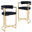 Black Seat/Gold Frame