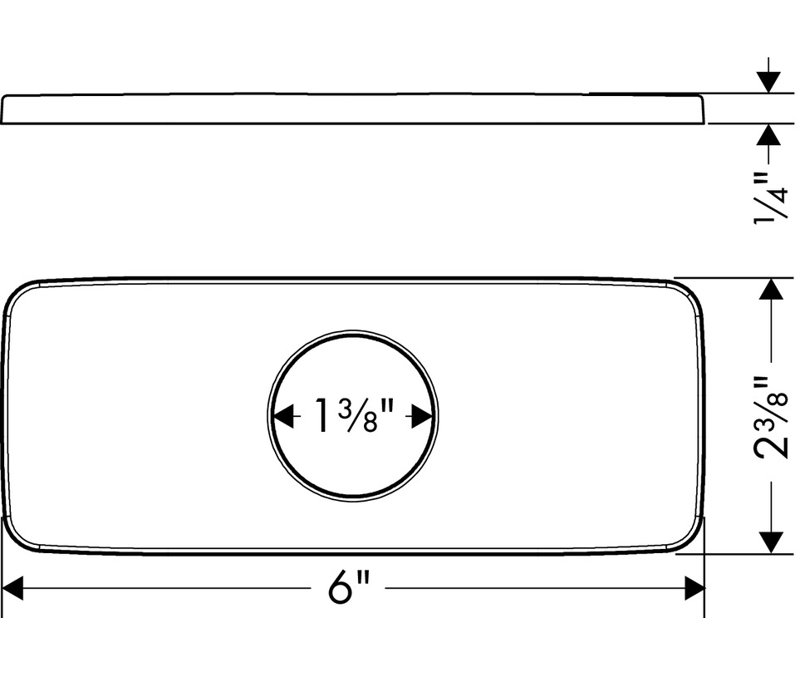 Logis Cube Baseplate, Brushed Nickel