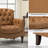Annja 32" W Tufted Genuine Leather Armchair-80015534