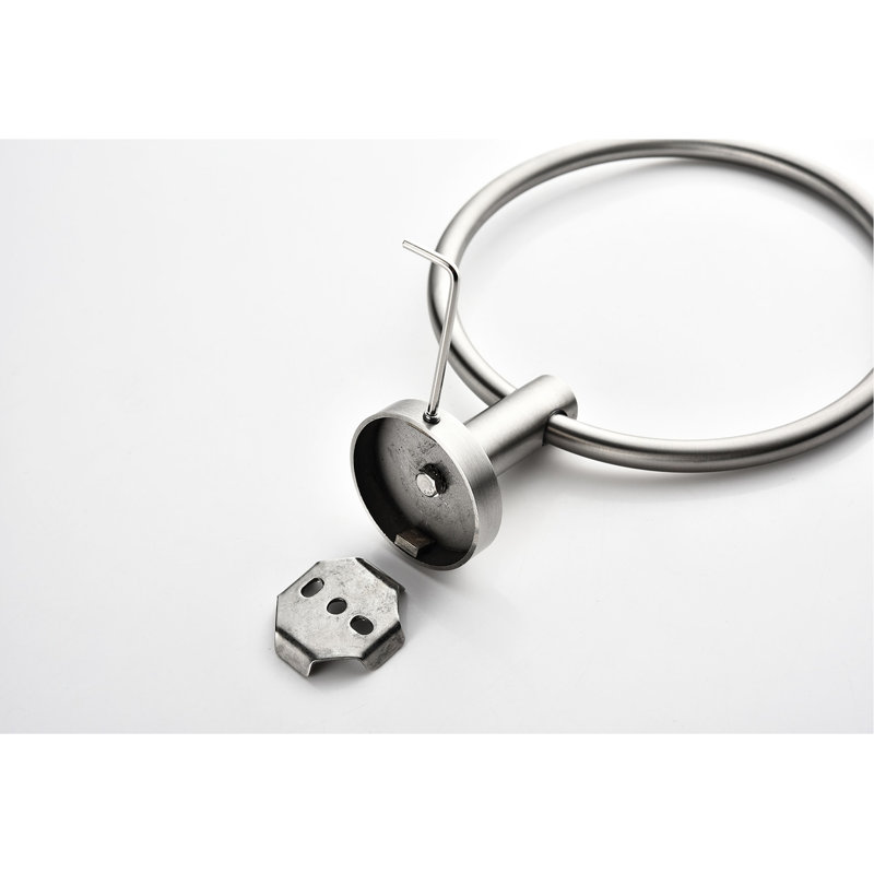 Porte-serviettes en acier inoxydable 9 pour la salle de bain - fixation murale en nickel brossé résistant aux égratignures, installation simple 9 pièces fine, robuste, installation facile