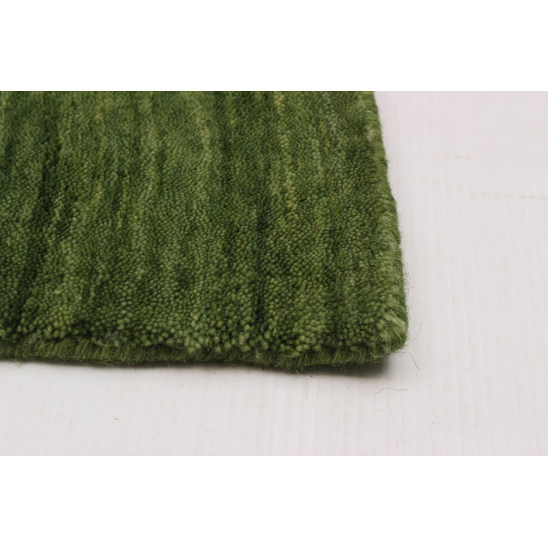 Tapis vert Kashkuli Gabbeh 6 pi 4 po x 9 pi 8 po