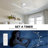 48" 5 Solid Wood Blades Indoor Flush Mount Ceiling Fan With Remote-643255205-643255207-668650129