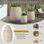 Ensemble de 3 pots à fleurs en forme d'œuf pour l'extérieur MGO-129024332