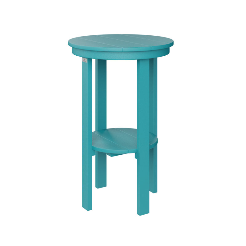 Berlin Gardens Round End Bar Table, Aruba Blue