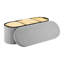 Banc de rangement repose-pieds ovale