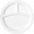9" Narrow Rim 3-Compartment Plate-13929532