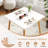 Square Dining Table with Adjustable Foot Pads for Dining Room Kitchen