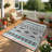 Reversible 4'x6' Waterproof Outdoor Rug For Patio Rv Camping Deck