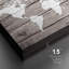 «World Map on White Wood Panels Places Country», reproduction d'art sur toile tendue-74177744