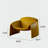Modern Leather Accent Chair with Curved Sculpts - Contemporary Statement Armchair for Living Room, Lounge, or Reading Nook-115585966