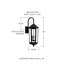 Lanterne murale d'extérieur à 3 ampoules Lubbers-32971024-32971025