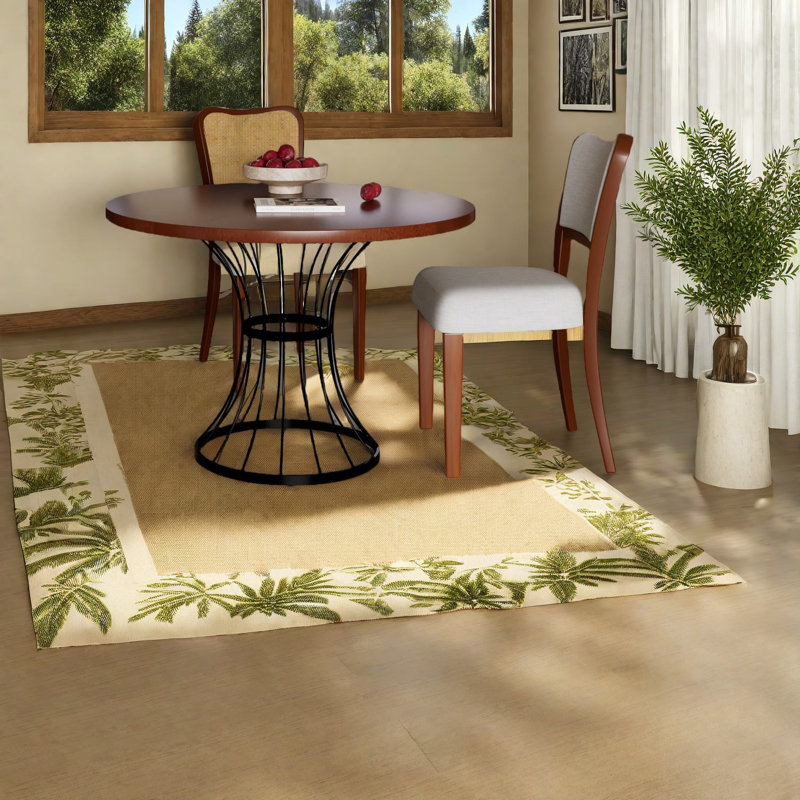Space-saving Oak Dining Table Sets, Solid Veneer, Rustic Modern Style