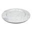 Ensemble de 6 assiettes galvanisées - gris