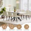 Extendable Metal Base Dining Table-1122574299