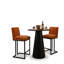 Ensemble de salle à manger moderne à hauteur de comptoir 30 po avec 2 tabourets de comptoir rembourrés Modern-1354687871