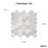 Channing 2-in. Hexagon Honeycomb Marble Look Glossy Natural Stone Wall & Floor Mosaic Tile-50210690