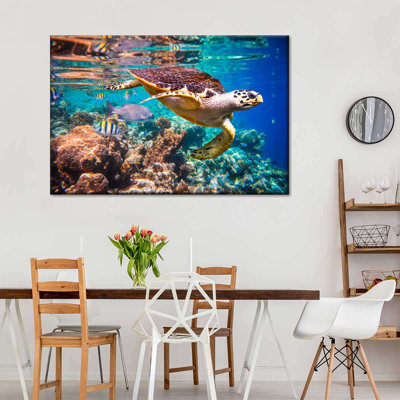 " Vivid Sea Life Canvas Print "