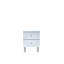 Noyes 48cm W Glass Bedside Table