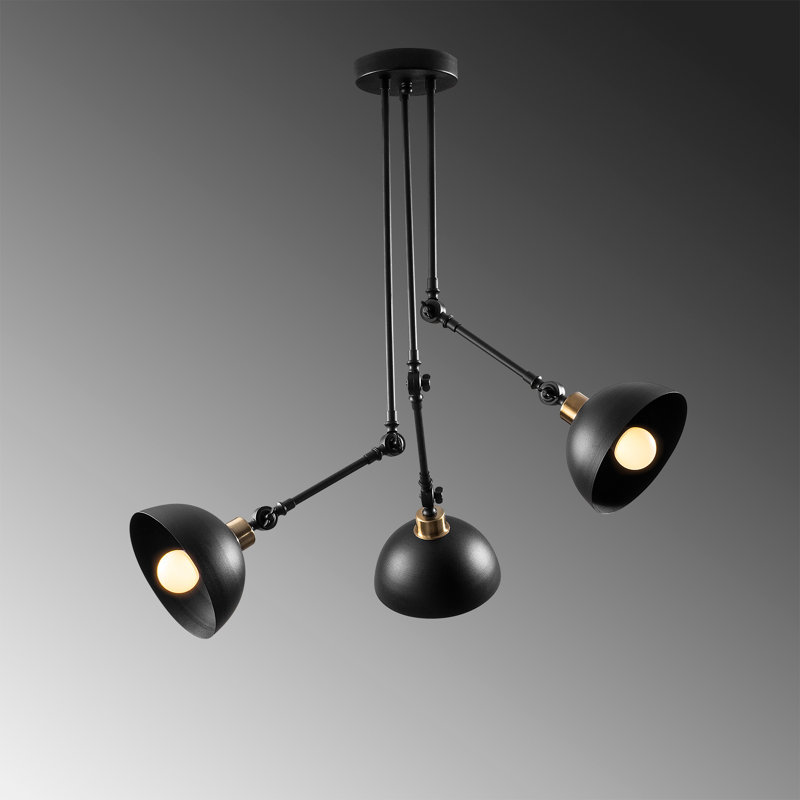 Rapp 3 - Light Unique/Statement Pendant, Black