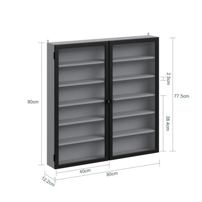 80 cm W Display Cabinet