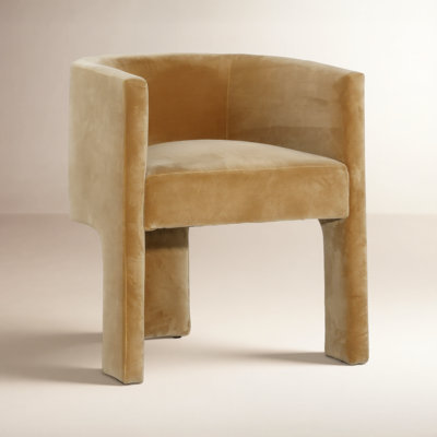 Ilonka Velvet Pine Dining Armchair