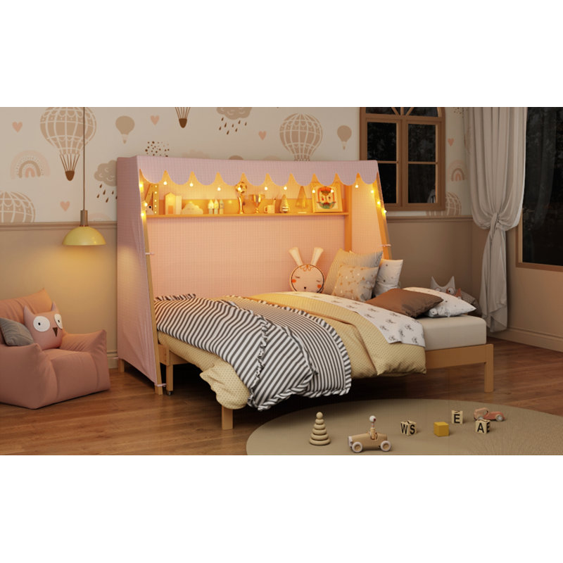 Lit simple TG avec lit gigogne simple, Naturel