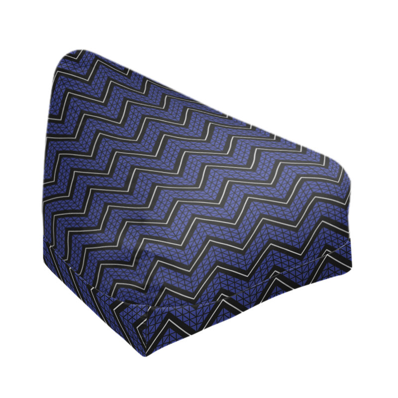 Housse de sac à billes à chevrons à la main classic, H 27 po x L 30 po x P 25 po, Bourre en polyester, Orchidée