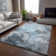 Premium Machine Washable Cerrito AMF504 Teal Rug