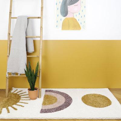 Puryear Rectangle 80 cm x 150 cm Geometric Area Rug