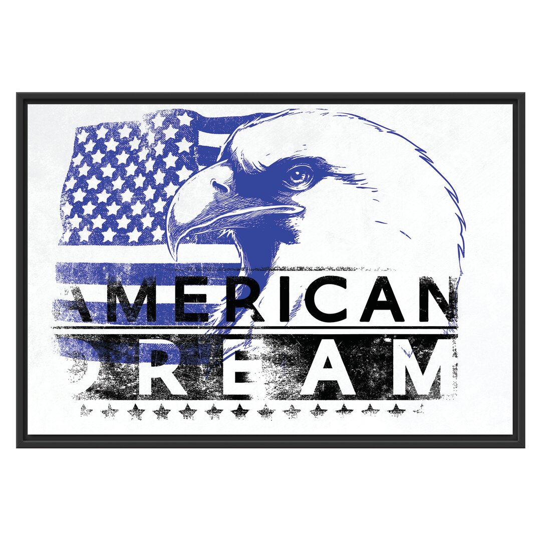 Gerahmtes Wandbild American dream Light