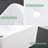 SOUEEUM 12'' White Ceramic Rectangular Bathroom Sink