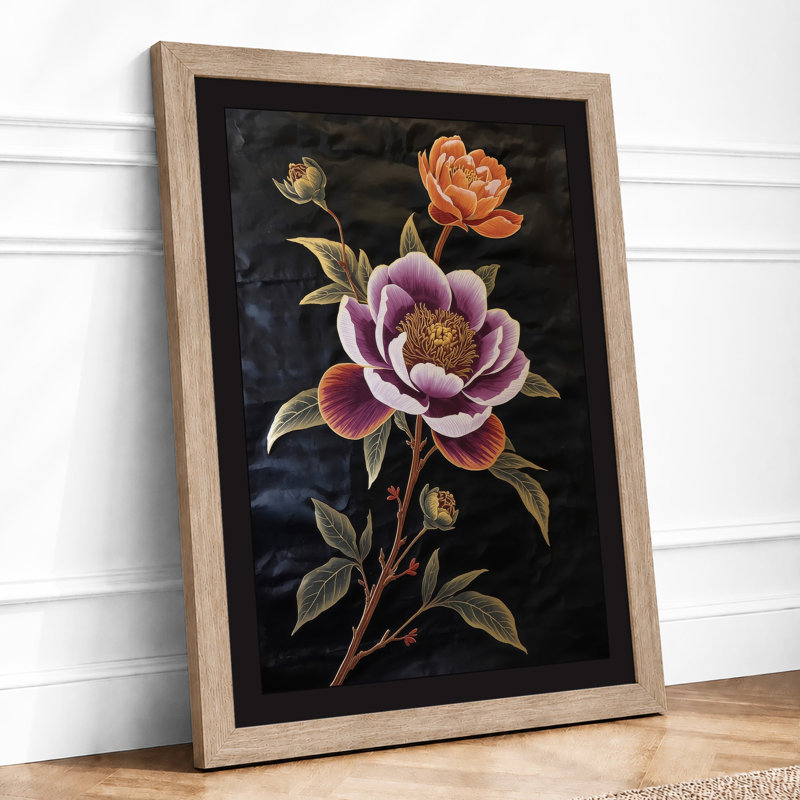 Blooms Botanical - Framed Print, A3 - 42.0 x 29.7 cm, Oak