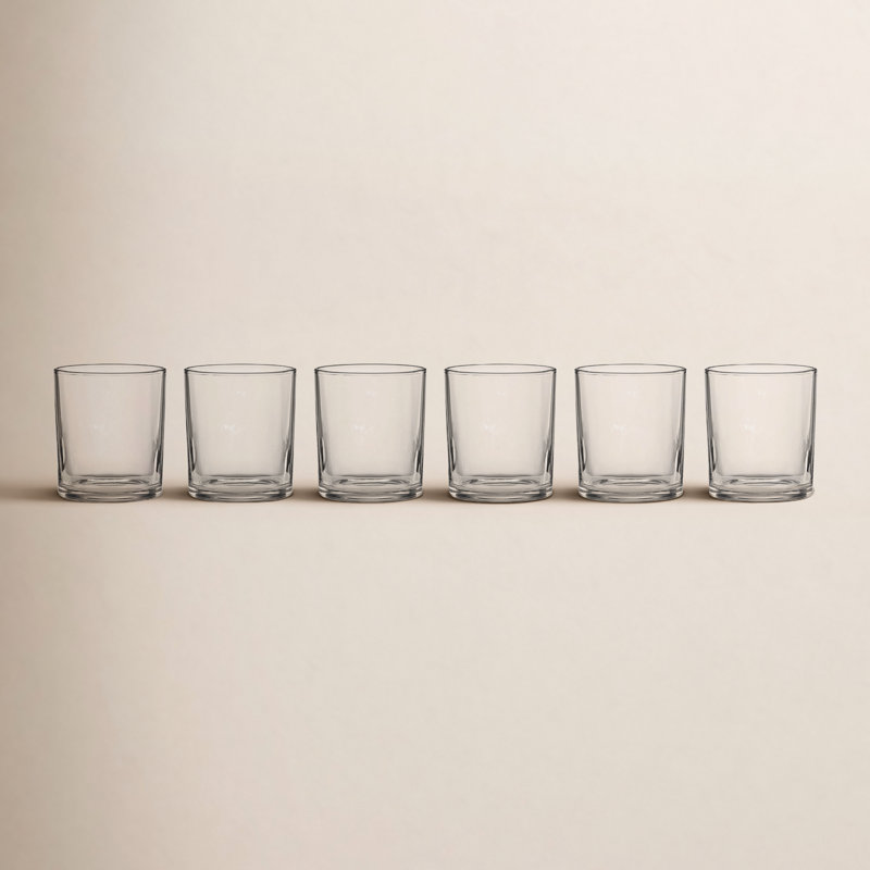 24 Seven Clear Medium Tumbler, Set of 6