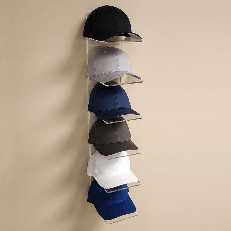 Itay 6 Piece Plastic / Acrylic Tiered Shelf, Clear