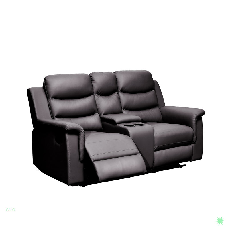 Causeuse inclinable avec housse de console centrale