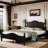Desirree Retro Style Platform Bed with Wooden Slat Support-1771550021-1771550043