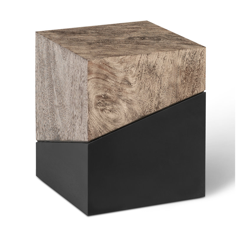 Tabouret géométrique, gris