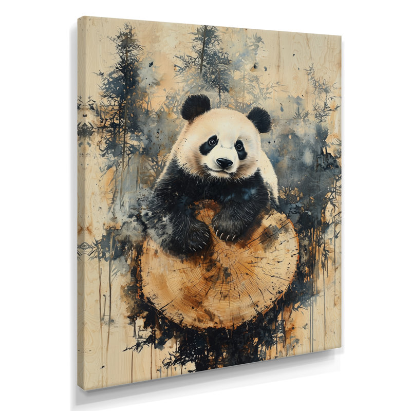 Geriel - Décoration murale animaux, H 32 po x l 24 po, Toile tendue, Ne s’applique pas
