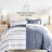 Contemporary Coastal Stripe Down-Alternative Lightweight Comforter Set-314812449-314812460
