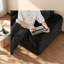 Grand canapé modulaire moderne avec rangement et canapé noir Boucle Cloud pour la maison-1268665463