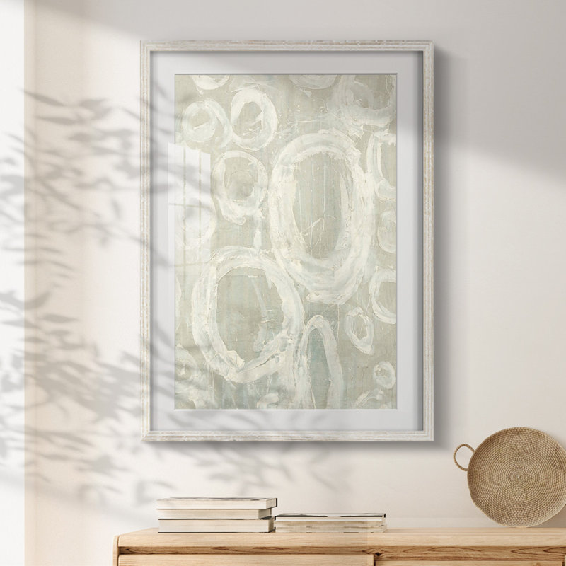 Vinko - Toile tendue avec châssis, H 28,5 po x l 20,5 po, Blanc