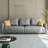 Gray 100% Polyester Modular Sofa cushion couch-129680274
