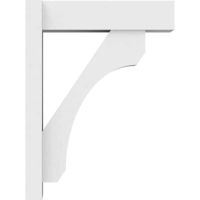 Persienne en PVC de qualité architecturale avec extrémités en bloc Legacy, L 7 po, H 24 po x P 18 po