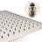 Stainless Steel Rain Shower Head - , Self Cleaning, Brushed Nickel, Waterfall High 304 Steel, Maintenance-, Enjoy Shower, Nickel Finish-121169608